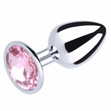 Stainless Steel Metal Butt Plug Jewelled Sex Anal Toys